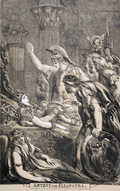 Antonius und Kleopatra, 1890 von English School